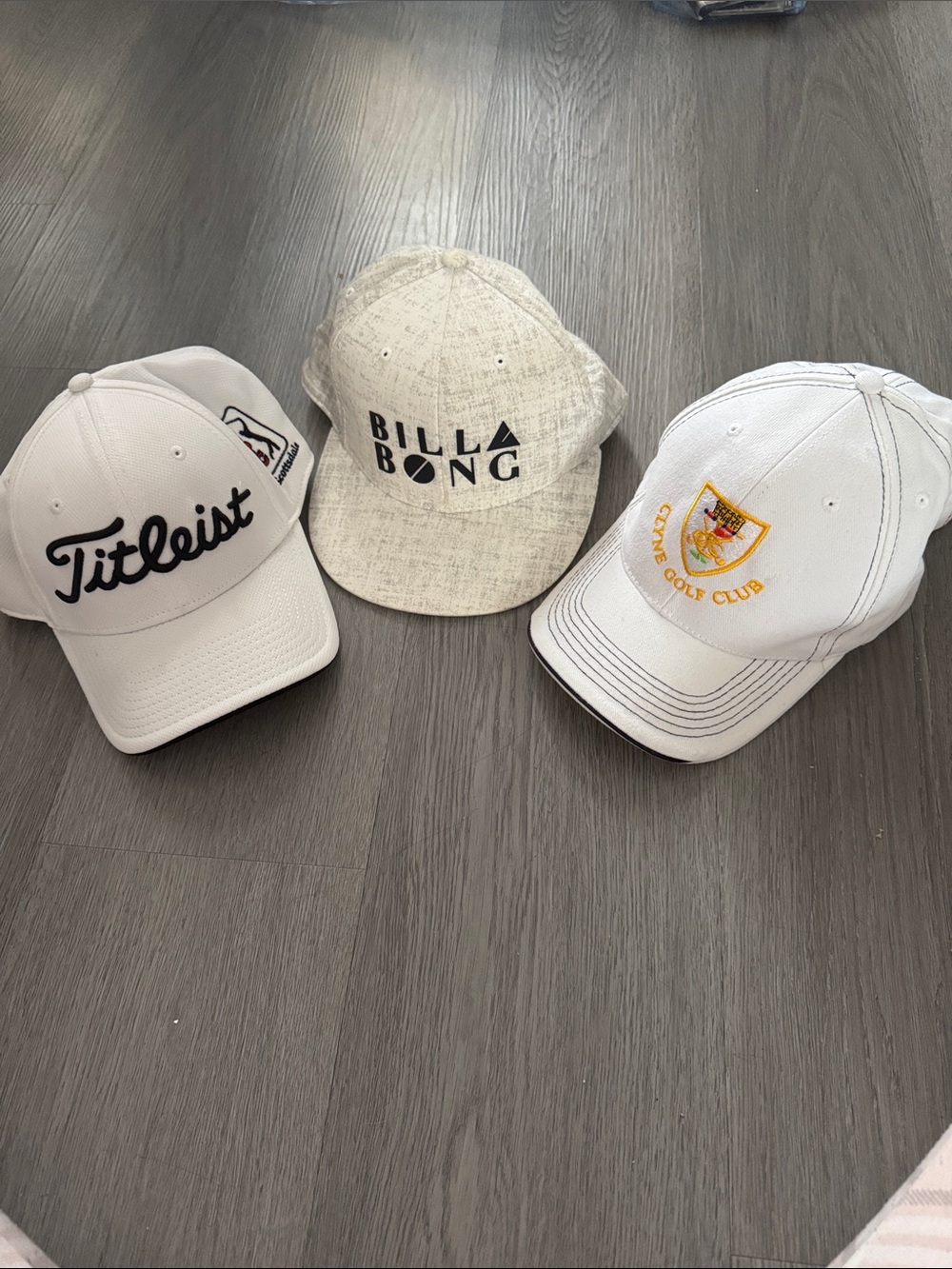 Titleist White Golf Cap with Black Script Logo (combo 3 cap)